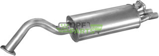 Koncový tlumič Audi 100, A6  2.6-V6   2.8-V6   92-97, Polmo 01.29 A, OE 4A0 253 609 AC 4A0 253 609 BE 4A0 253 609 R