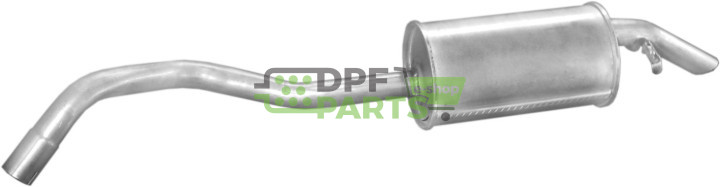 Koncový tlumič Ford Escort 1.3i sedan 08/93-01/95 1.3i kombi 10/91-09/01, Polmo 08.91 A, OE 1019392 6812216 7243478