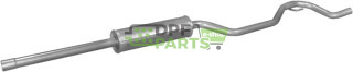 Tłumik środkowy Opel Vectra C 2.2i -16V 02-04, Polmo 17.321 A, OE 24447475 58 52 589