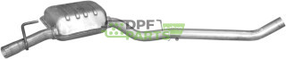 Střední tlumič Opel Omega B 2.2i -16V 99-03 kombi, Polmo 17.325 A, OE 8 52 251 91 57 088
