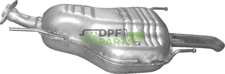 Koncový tlumič Opel Zafira A 2.0/2.2 DTi Turbo Diesel 11/01-03, Polmo 17.327 A, OE 58 52 168 8 52 498