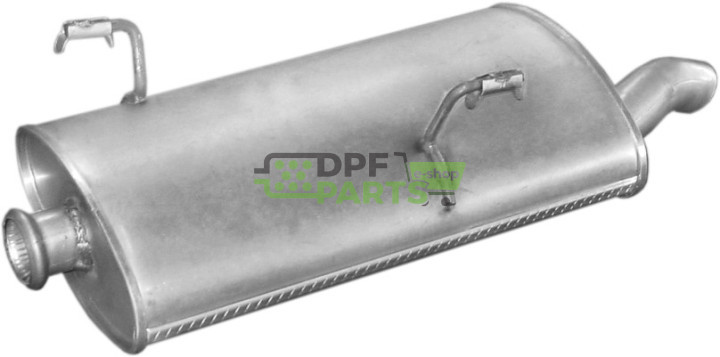 Tłumik końcowy Peugeot 206 2.0 HDi Turbo Diesel 01-, Polmo 19.208 A, OE 1726.EG 1726.KS