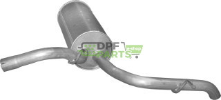 Koncový tlumič AUDI A2 1.4 TDi TD 06/00-08/03, Polmo 01.100 A, OE 820253611D 8Z0253609L