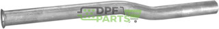 Střední tlumič Audi 80 1.6TD/Audi 90 1.6TD 82-87, Polmo 01.186 A, OE 811 253 303 G