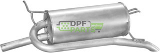 Tłumik końcowy Fiat Palio 1.2i  1.6i  97-99  1.9D 01-03, Polmo 07.168 A, OE 46 455 928