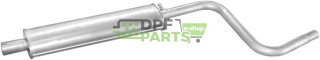 Tłumik środkowy Fiat Siena 1.6 -16V 96-, Polmo 07.174 A, OE 46 446 733 46 477 074 46 480 262 46 535 406
