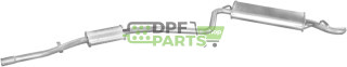 Tłumik końcowy Fiat Seicento 1.1, Polmo 07.175 A, OE 46 521 913 46 523 254 46 559 845 46 559 846