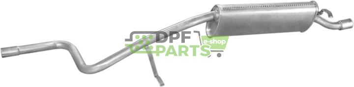 Koncový tlumič Fiat Uno 0.9/1.0  99-, Polmo 07.176 A, OE 46766109