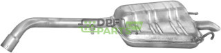 Koncový tlumič Ford Escort 1.6i 1.8i -16V kombi kat 92-95, Polmo 08.127 A, OE 1017826 1019421 6750766 6860464 7166741