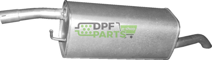 Koncový tlumič Ford Fusion 1.4i 16V, Polmo 08.668 A, OE 1207459 1230563 1316999 1383116 1557525 1557527 1578071