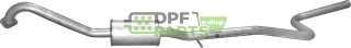 Tłumik środkowy Ford Fiesta 1.6 TDCi 04-06 , Ford Fusion 1.6 TDCi 04-06, Polmo 08.676 A, OE 1334229