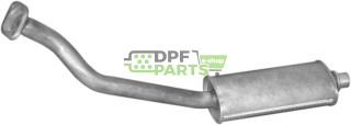 Tłumik początkowy Citroen Berlingo I/ Peugeot Partner I 1.9 D 01-02, Polmo 04.317 A, OE 1705.PS 1706.12