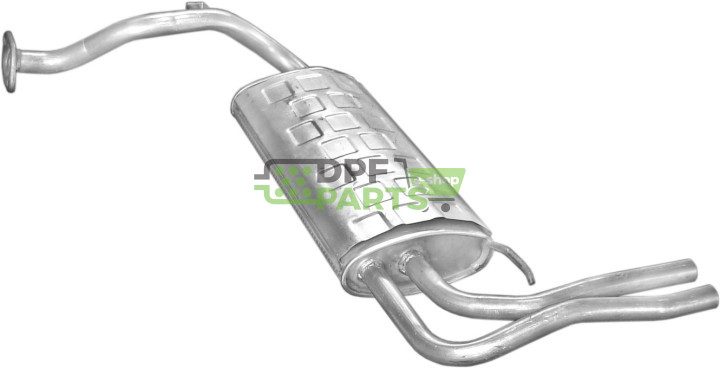 Koncový tlumič Honda Civic 87-91 1.6 16V HB kat, Polmo 09.07 A, OE 18307-SH3-307 18307-SH3-J23 18307-SH3-J25