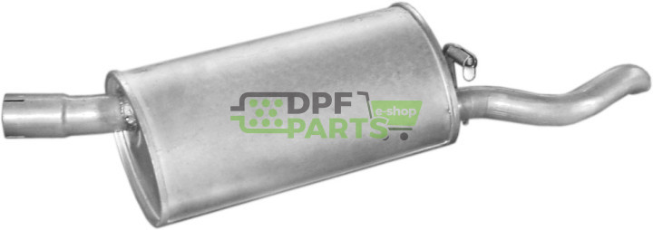 Koncový tlumič Opel Corsa A 1.4 90-93, Polmo 17.10 A, OE 852021 852039 90399007 90409403