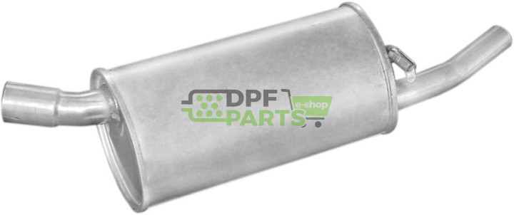 Koncový tlumič Opel Corsa A 1.2S/1.2i SDN kat 90-93, Polmo 17.11 A, OE 852019 852036 90399005 90409404