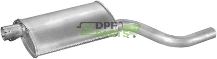 Koncový tlumič Opel Kadett D 79-84 1.2N/SR, Polmo 17.15 A, OE 852339 852389 852399 90080456 90096804 90114902 90128983