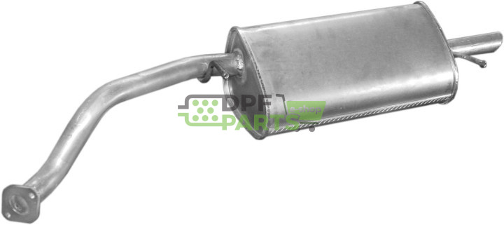 Koncový tlumič Daewoo Lanos 1.4/1.6i HB kat 97-, Polmo 05.10 A, OE 96182256