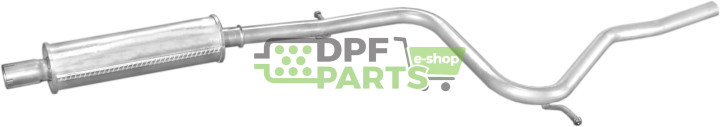 Střední tlumič Fiat Palio 1.2-8V 97-01, Polmo 07.411 A, OE 46 455 926 46 455 932 46 815 700