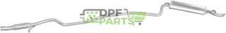 Koncový tlumič Fiat Seicento Sporting 1.1 00-04, Polmo 07.412 A, OE 51 744 829 73 501 572