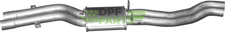Střední tlumič BMW E46 320i/325i, Polmo 03.18 A, OE 18107504170 18107504173 18107504174 18107506021 18107521045