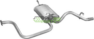 Koncový tlumič Daewoo Matiz 0.8 09/00-, Polmo 05.33 A, OE 96564101