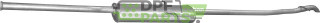 Koncový tlumič Mercedes A140/A160/A190-W168, Polmo 13.28 A, OE 1684902421 1684902521 1684920814