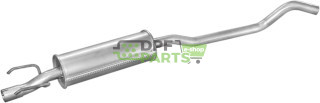 Střední tlumič Opel Corsa B 1.5TD 93-, Polmo 17.41 A, OE 5852815 5852962 90467567