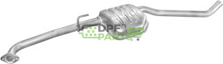Střední tlumič Opel Omega 2.0i X20SE 8V SDN kat 94-, Polmo 17.46 A, OE 5852836 852157 90467149 90528003