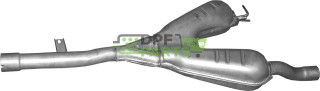 Střední tlumič BMW 520i/523i/528i, Polmo 03.38 A, OE 18101440244