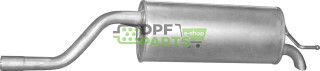 Koncový tlumič Fiat Grande Punto 1.4i 09/05-, Polmo 07.435 A, OE 13220779 51782327 5852678