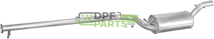 Střední tlumič Ford Focus 1.8TD  99-, Polmo 08.393 A, OE 1067967 1215637 1459381