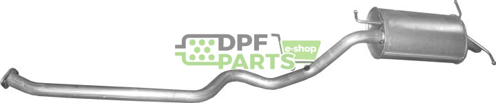 Koncový tlumič Hyundai Santa Fe 2.0 00-06, Polmo 10.12 A, OE 2870026400 2870026401