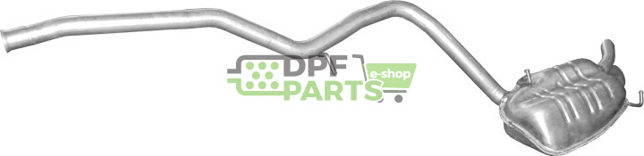 Koncový tlumič Mercedes E200-W211/E220-W211, Polmo 13.40 A, OE 2114901721 2114902359 2114905820 2114908721 2114911100