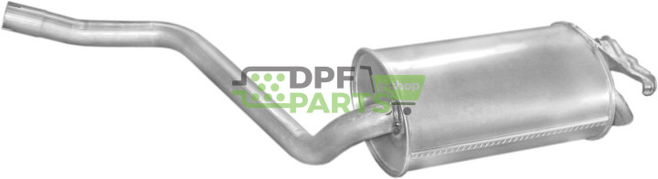 Koncový tlumič Mercedes 190E 2,3 86-91, Polmo 13.59 A, OE 2014900701
