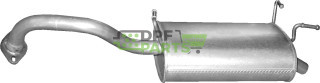 Koncový tlumič Nissan Primera 1.8i-16V 05/02-07, Polmo 15.39 A, OE