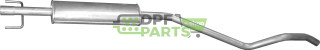 Střední tlumič Opel Astra H 1.4i 16V, Polmo 17.63 A, OE 13115643 5852419