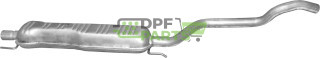 Střední tlumič Opel Zafira A 2.0 DTi 03-06/05, Zafira B 1.9 CDTi 05-, Polmo 17.634 A, OE 13124159 13141030 58 52 233 58 52 555