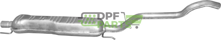 Střední tlumič Opel Zafira A 2.0 DTi 03-06/05, Zafira B 1.9 CDTi 05-, Polmo 17.634 A, OE 13124159 13141030 58 52 233 58 52 555