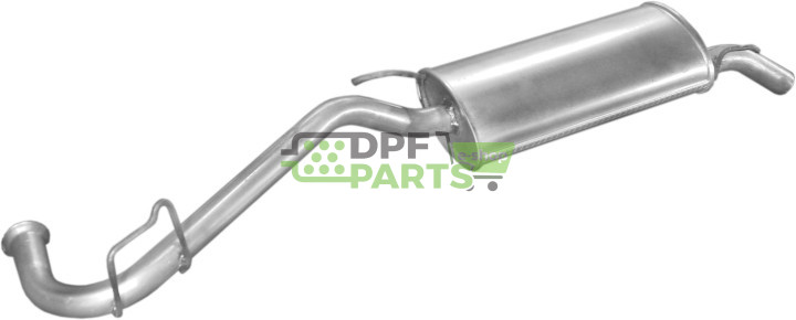 Koncový tlumič Renault Clio 1.2 1.4 1.9D 90-98, Polmo 21.09 A, OE 7700797692 7700797695 7700842928 7700842929