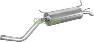 Koncový tlumič Renault Megane I 1.4-1.6e/ie kat 95-10/02 stosowac tylko do benzyny, Polmo 21.20 A, OE 7700844697 7700844702