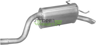 Koncový tlumič Fiat Punto II 1.9 JTD 99-06 /Idea 1.9 MJTD 03- /Lancia Musa 1.9 JTD 03-, Polmo 07.515 A, OE 46 756 800 46 756 802