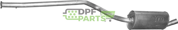 Střední tlumič Ford Transit Connect 1.8 TDCi Turbo Diesel 08/06-07/10, Polmo 08.01 A, OE 1437836
