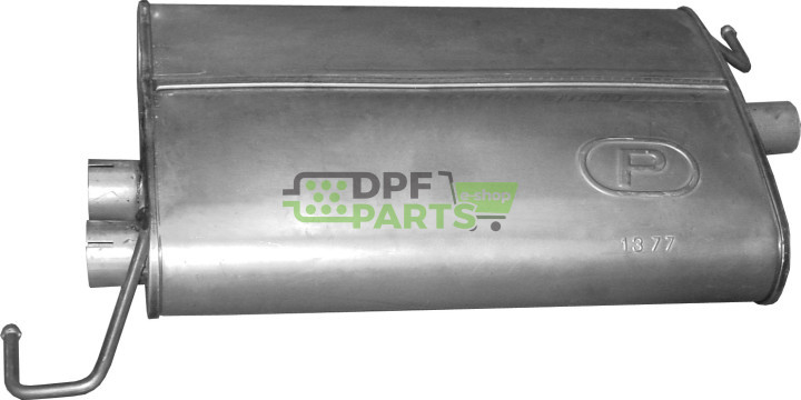 Koncový tlumič Mercedes ML 320 W163, Polmo 13.77 A, OE 1634900501 1634902701 1634904401
