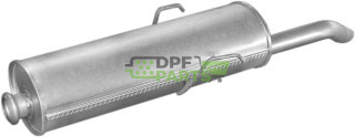 Koncový tlumič Peugeot 405 1.4/1.6 kat  87-96, Polmo 19.04 A, OE 172624 172625 172659 172695 1726X8