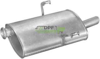 Koncový tlumič Peugeot 406 1.6i/1.8i 16V kat  95-, Polmo 19.15 A, OE 1726H8