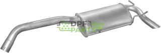 Koncový tlumič Renault Safrane 2,0i 8V 92-96, Polmo 21.210 A, OE 7700821145