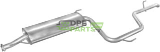 Koncový tlumič Mercedes Vito 108D 96-, Polmo 13.166 A, OE 6384901015