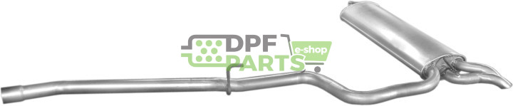 Koncový tlumič Mercedes E290 2.9 TD combi 06.96-99   E300 3.0 TD 12.96-06.99, Polmo 13.176 A, OE 2104901621