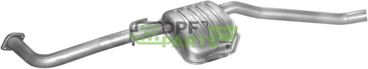 Střední tlumič Opel Omega B 2.0DTi  2.2DTi  2.5DTi2.5TD kombi  94-, Polmo 17.242 A, OE 5852846 852156 90467204 90528007