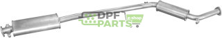 střední tlumič Fiat Croma 1.6  95-90/Lancia Thema 84-90, Polmo 07.34 A, OE 82 394 854 82 462 043